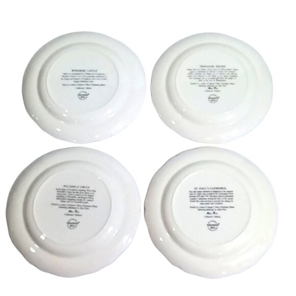 Vintage Wedgwood Queen's Ware Christmas Plates Paintings by Alan Price Set of 4 - Picture 3 of 14